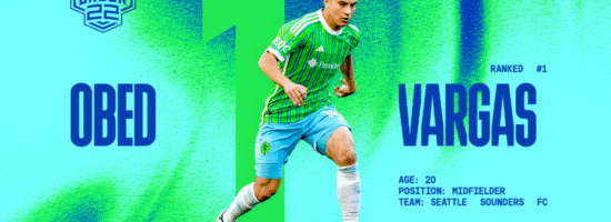 Obed Vargas es elegido número uno en el 22 Under 22 de la MLS 2025